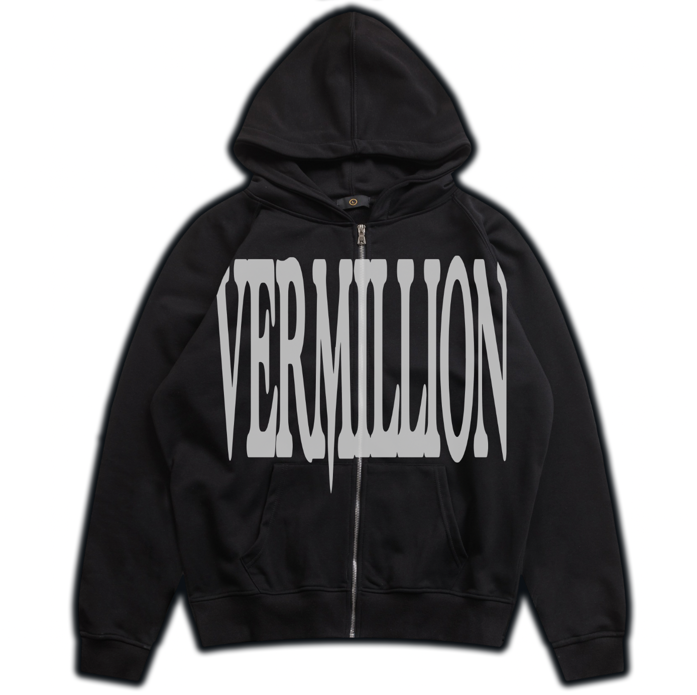 BLACK LOGO ZIP UP