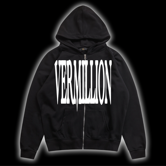 BLACK LOGO ZIP UP