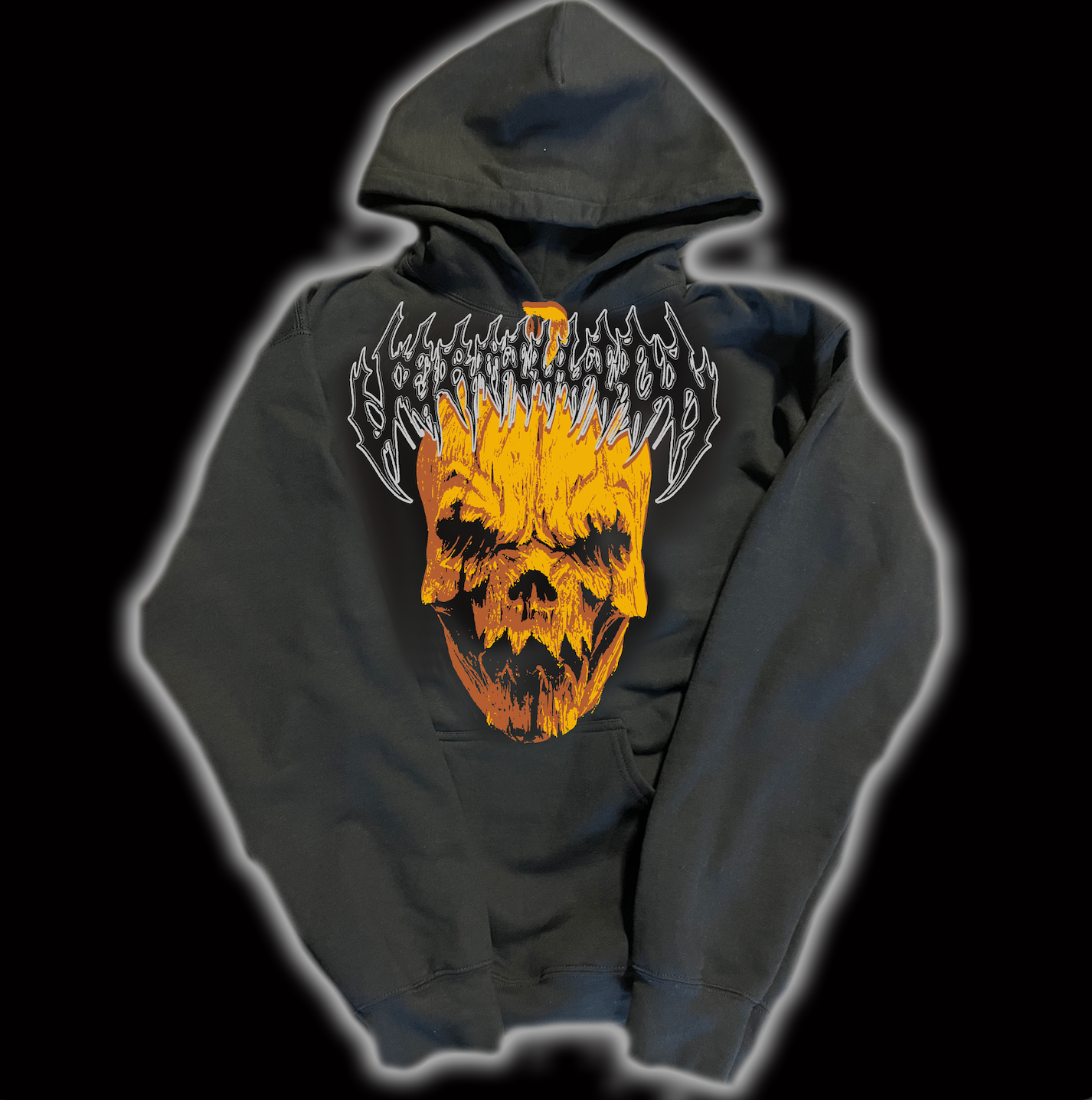 BLACK HOLLOW EYED HOODIE