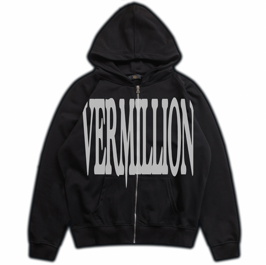 BLACK LOGO ZIP UP
